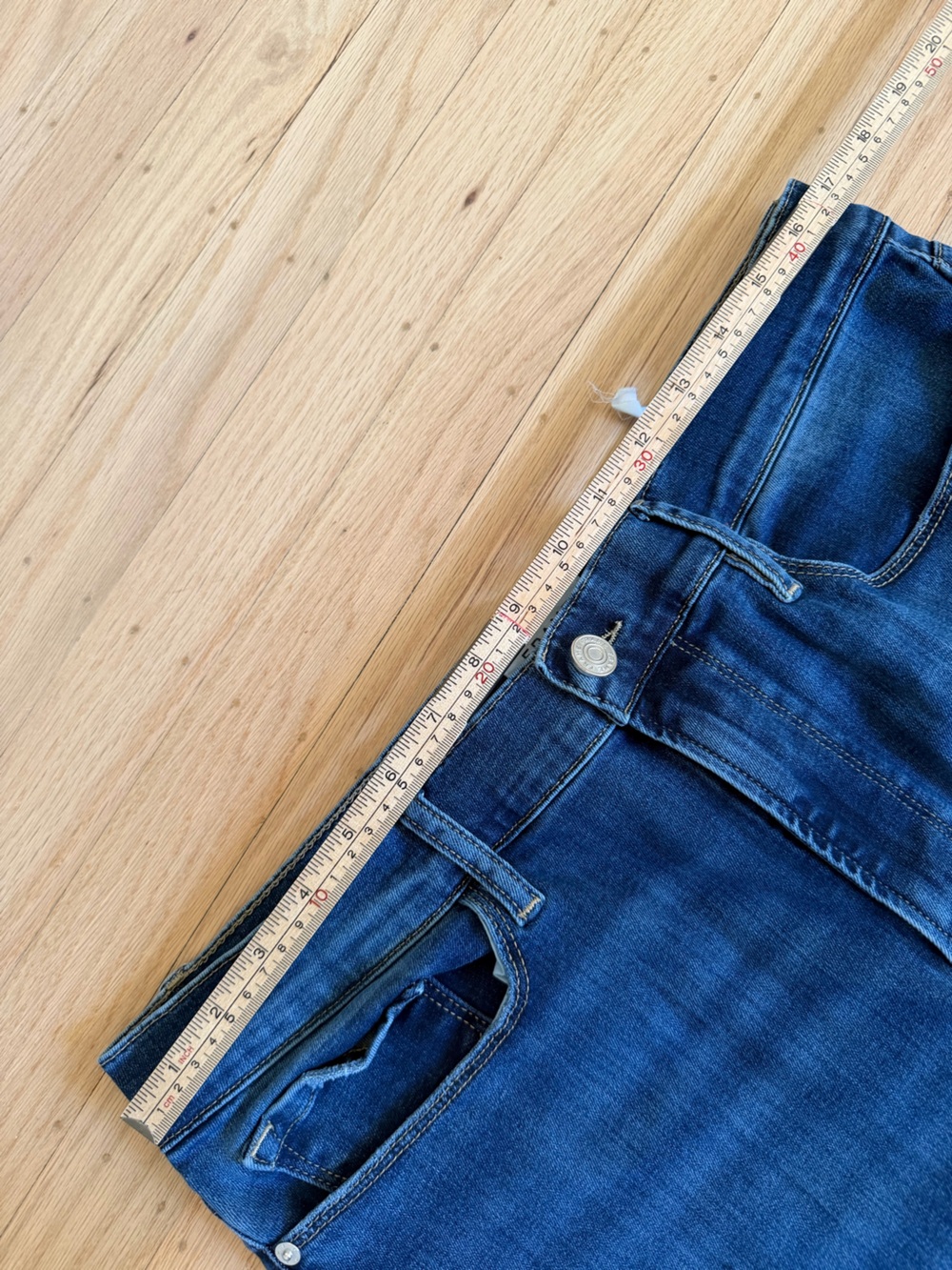 Frame Le Slim Palazzo High Rise Wide Leg Jeans Raw Fray Size 33 Denim Western - Picture 9 of 11